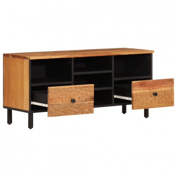 Meuble TV 100x33x46 cm bois d'acacia solide