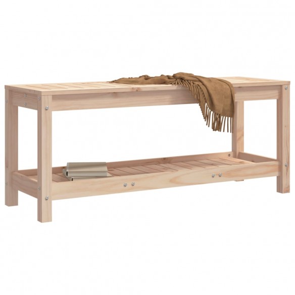 Banc de jardin 108x35x45 cm bois massif de pin