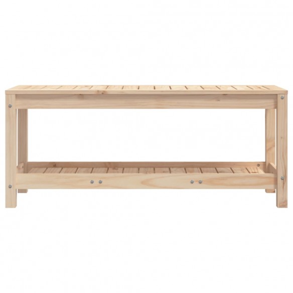 Banc de jardin 108x35x45 cm bois massif de pin