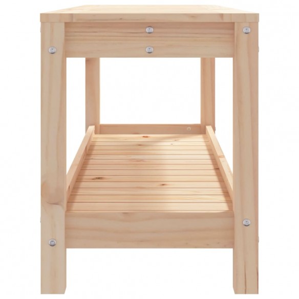 Banc de jardin 108x35x45 cm bois massif de pin