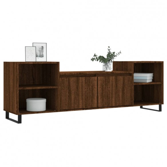 Meuble TV Chêne marron 160x35x55 cm Bois d'ingénierie