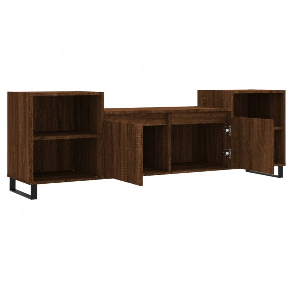 Meuble TV Chêne marron 160x35x55 cm Bois d'ingénierie