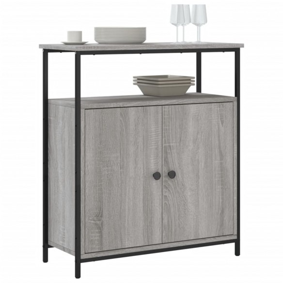 Buffet sonoma gris 70x30x80 cm bois d'ingénierie