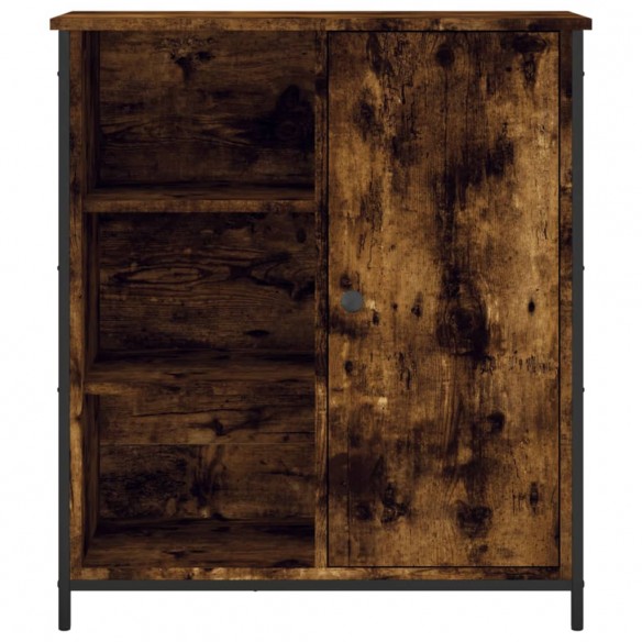 Buffet chêne fumé 70x30x80 cm bois d'ingénierie