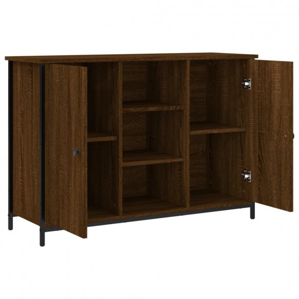 Buffet chêne marron 100x35x70 cm bois d'ingénierie