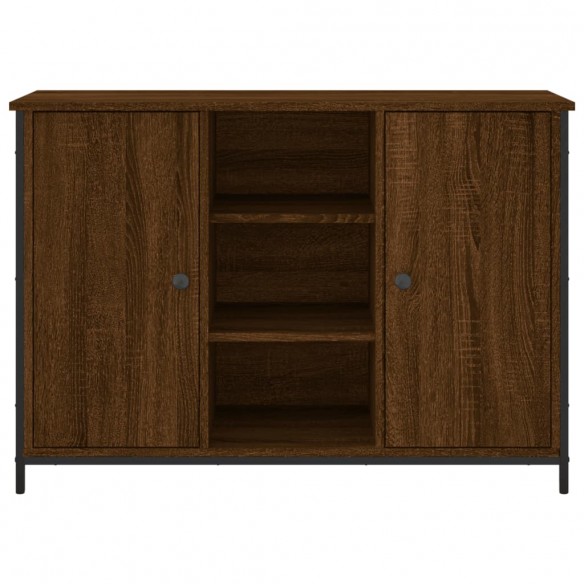 Buffet chêne marron 100x35x70 cm bois d'ingénierie