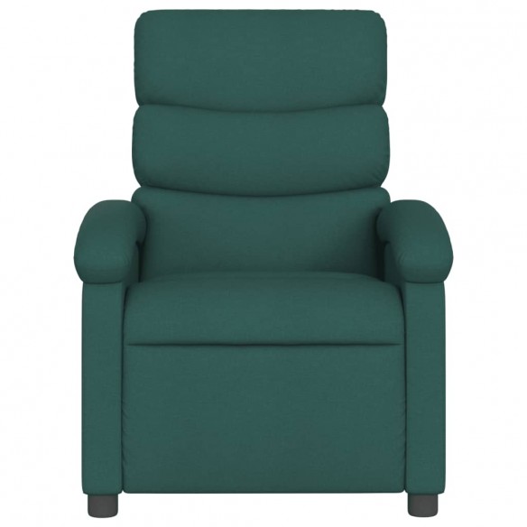 Fauteuil inclinable Vert foncé Tissu