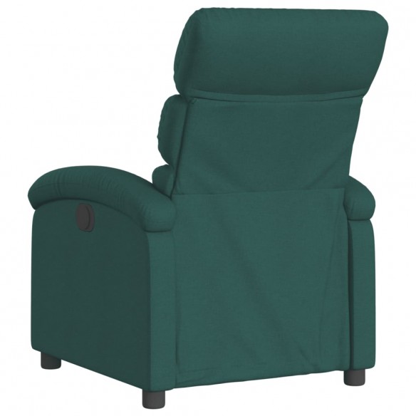 Fauteuil inclinable Vert foncé Tissu