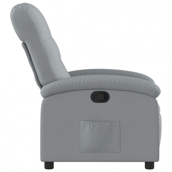 Fauteuil inclinable Gris clair Tissu