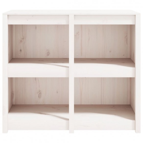 Armoire de cuisine d'extérieur blanc bois de pin massif