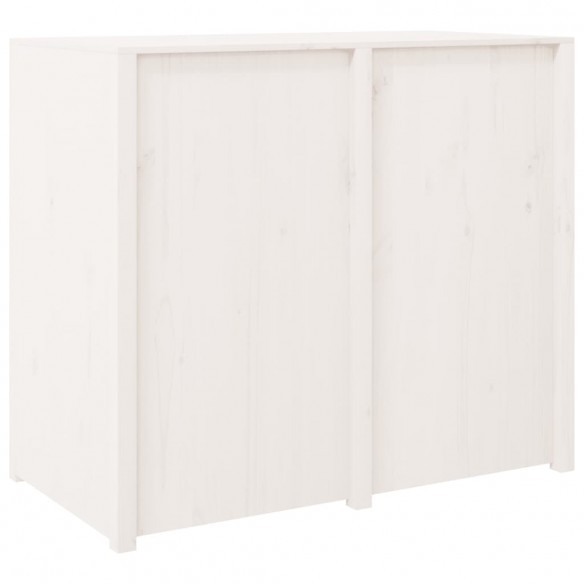 Armoire de cuisine d'extérieur blanc bois de pin massif