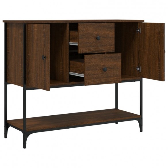 Buffet chêne marron 100x36x85 cm bois d'ingénierie