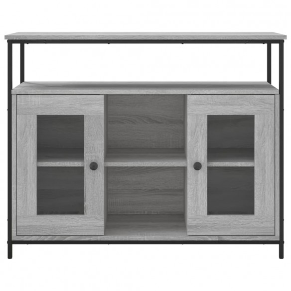 Buffet sonoma gris 100x35x80 cm bois d'ingénierie