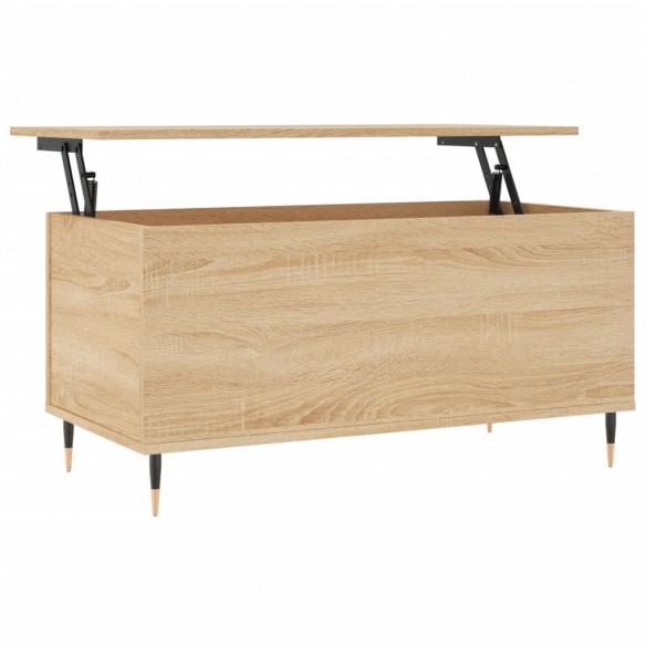 Table basse Chêne sonoma 90x44,5x45 cm Bois d'ingénierie