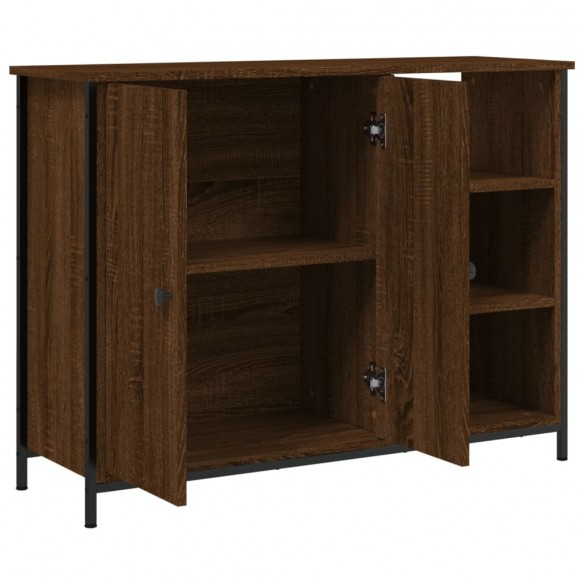 Buffet chêne marron 100x33x75 cm bois d'ingénierie