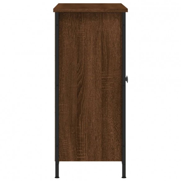 Buffet chêne marron 100x33x75 cm bois d'ingénierie