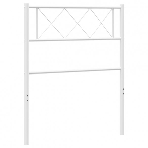 Tête de lit métal blanc 80 cm