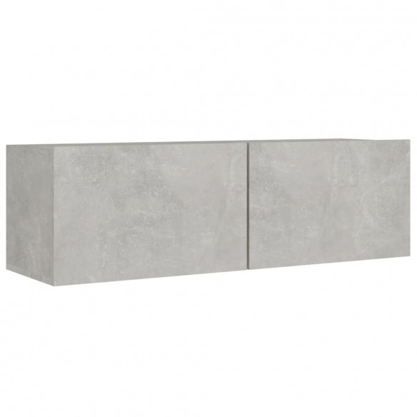 Ensemble de meubles TV 8 pcs Gris béton Bois d'ingénierie