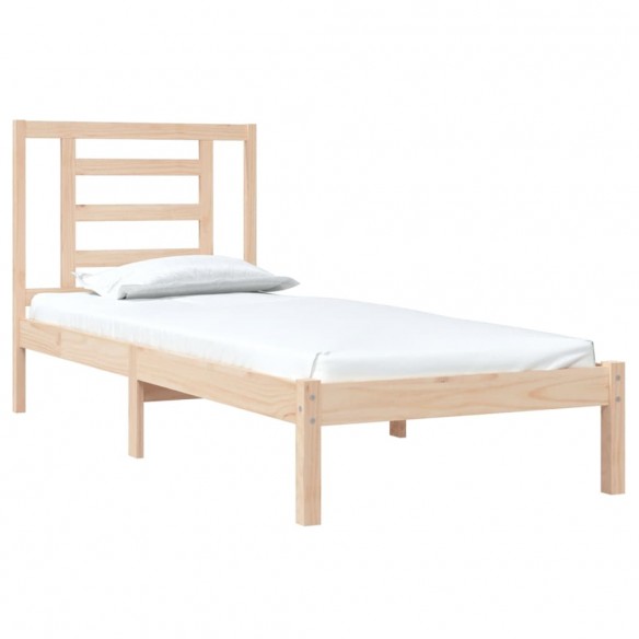 Cadre de lit bois massif 75x190 cm petit simple