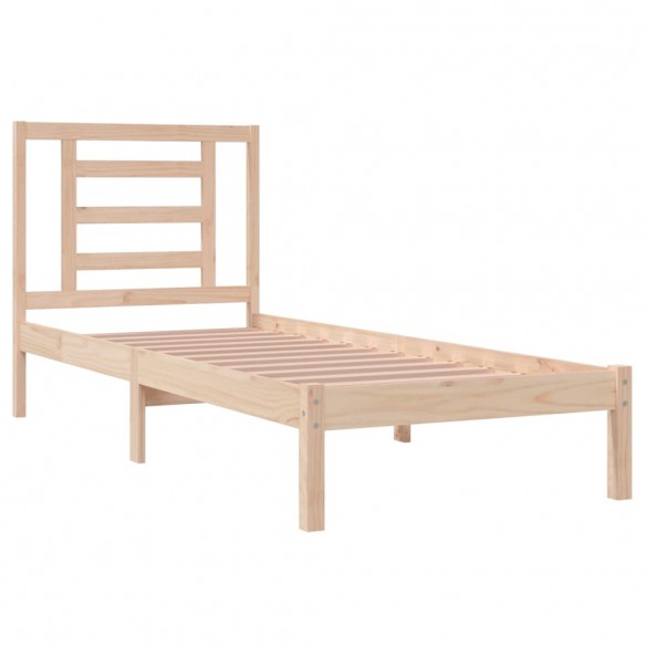 Cadre de lit bois massif 75x190 cm petit simple