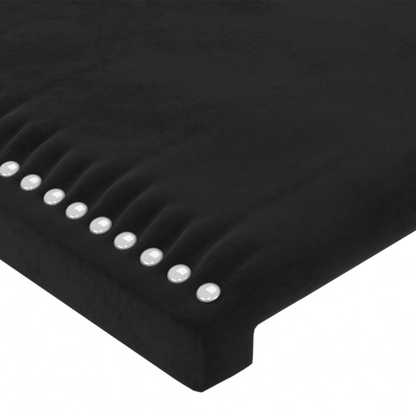 Têtes de lit 4 pcs Noir 80x5x78/88 cm Velours