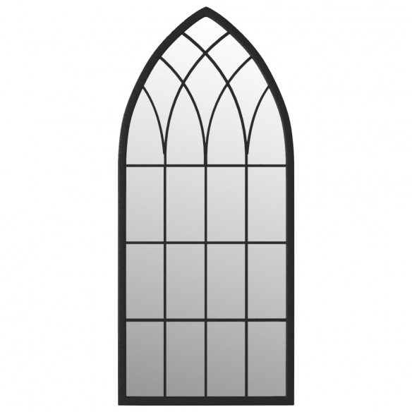 Miroir Noir 100x45 cm Fer pour utilisation à l'intérieur