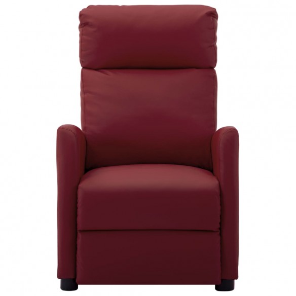 Fauteuil de massage électrique Rouge bordeaux Similicuir