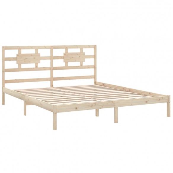 Cadre de lit bois massif 180x200 cm super king