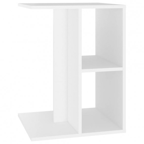 Table d'appoint Blanc 60x40x45 cm Aggloméré