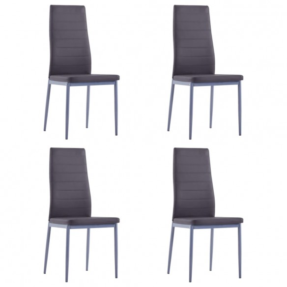 Mobilier de salle à manger 5 pcs Gris