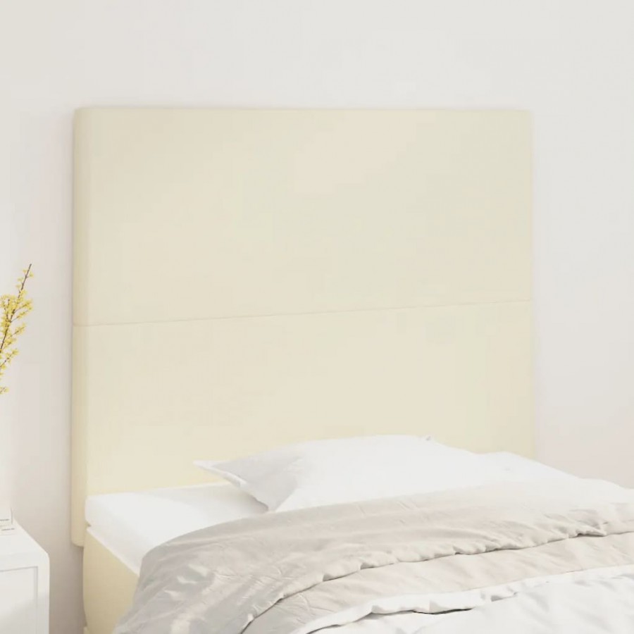 Têtes de lit 2 pcs Crème 80x5x78/88 cm Similicuir