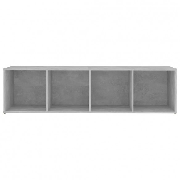 Meuble TV Gris béton 142,5x35x36,5 cm Aggloméré