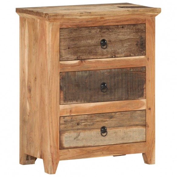 Buffet 60x33x75 cm Bois d'acacia solide et bois de récupération