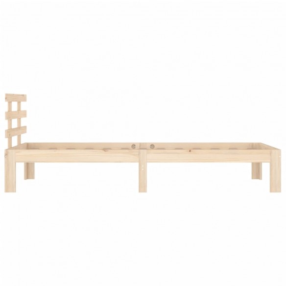 Cadre de lit bois massif 75x190 cm petit simple