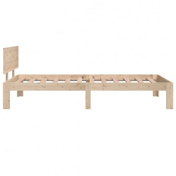 Cadre de lit bois massif 90x190 cm simple