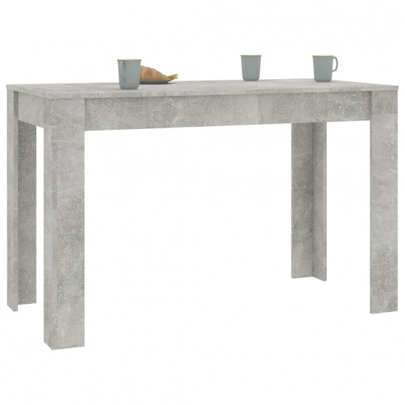 Table de salle à manger Gris béton 120 x 60 x 76 cm Aggloméré