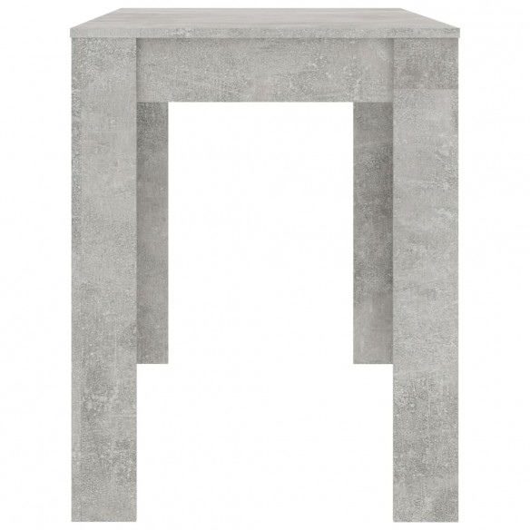 Table de salle à manger Gris béton 120 x 60 x 76 cm Aggloméré