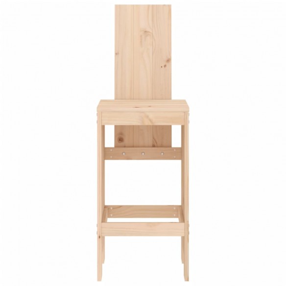 Tabourets de bar 2 pcs 40x42x120 cm bois massif de pin