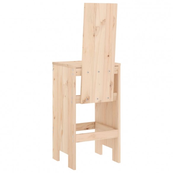 Tabourets de bar 2 pcs 40x42x120 cm bois massif de pin