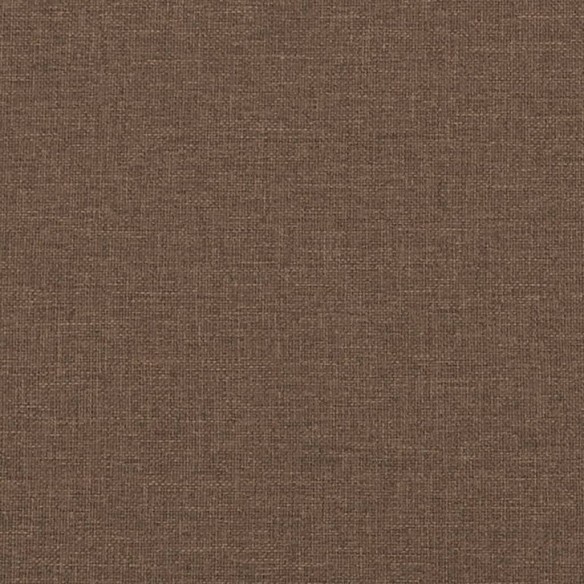 Canapé 3 places avec oreillers décoratifs marron 180 cm tissu