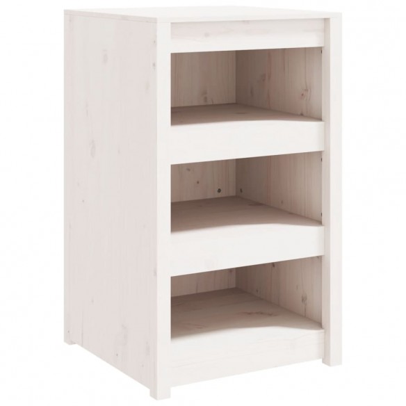 Armoire de cuisine d'extérieur blanc bois de pin massif