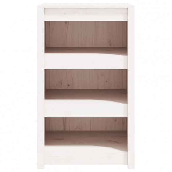 Armoire de cuisine d'extérieur blanc bois de pin massif