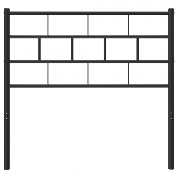 Tête de lit métal noir 80 cm