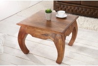 Table d'appoint classique 60 cm en bois d'acacia