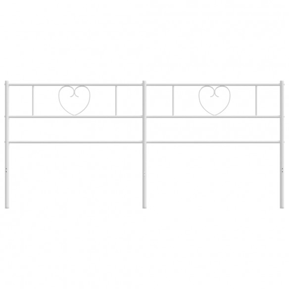 Tête de lit métal blanc 193 cm