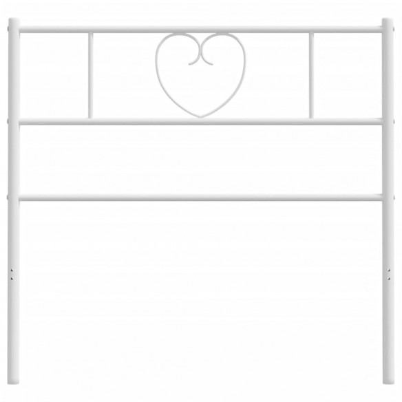 Tête de lit métal blanc 100 cm