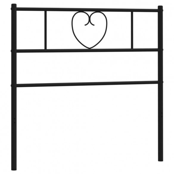 Tête de lit métal noir 107 cm