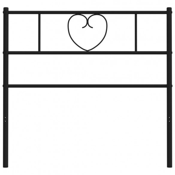 Tête de lit métal noir 107 cm