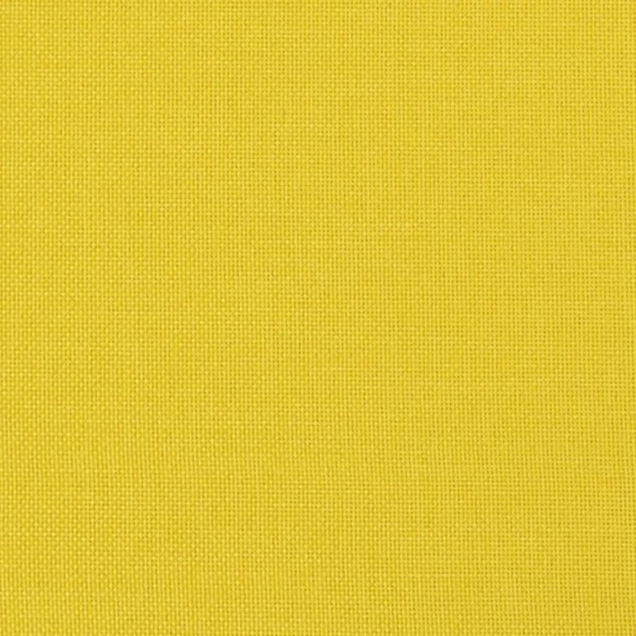 Canapé 3 places avec oreillers jaune clair 180 cm tissu