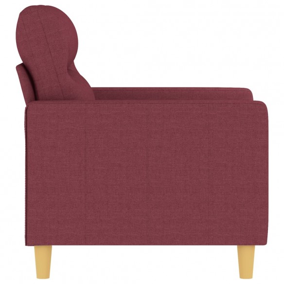 Fauteuil Rouge bordeaux 60 cm Tissu